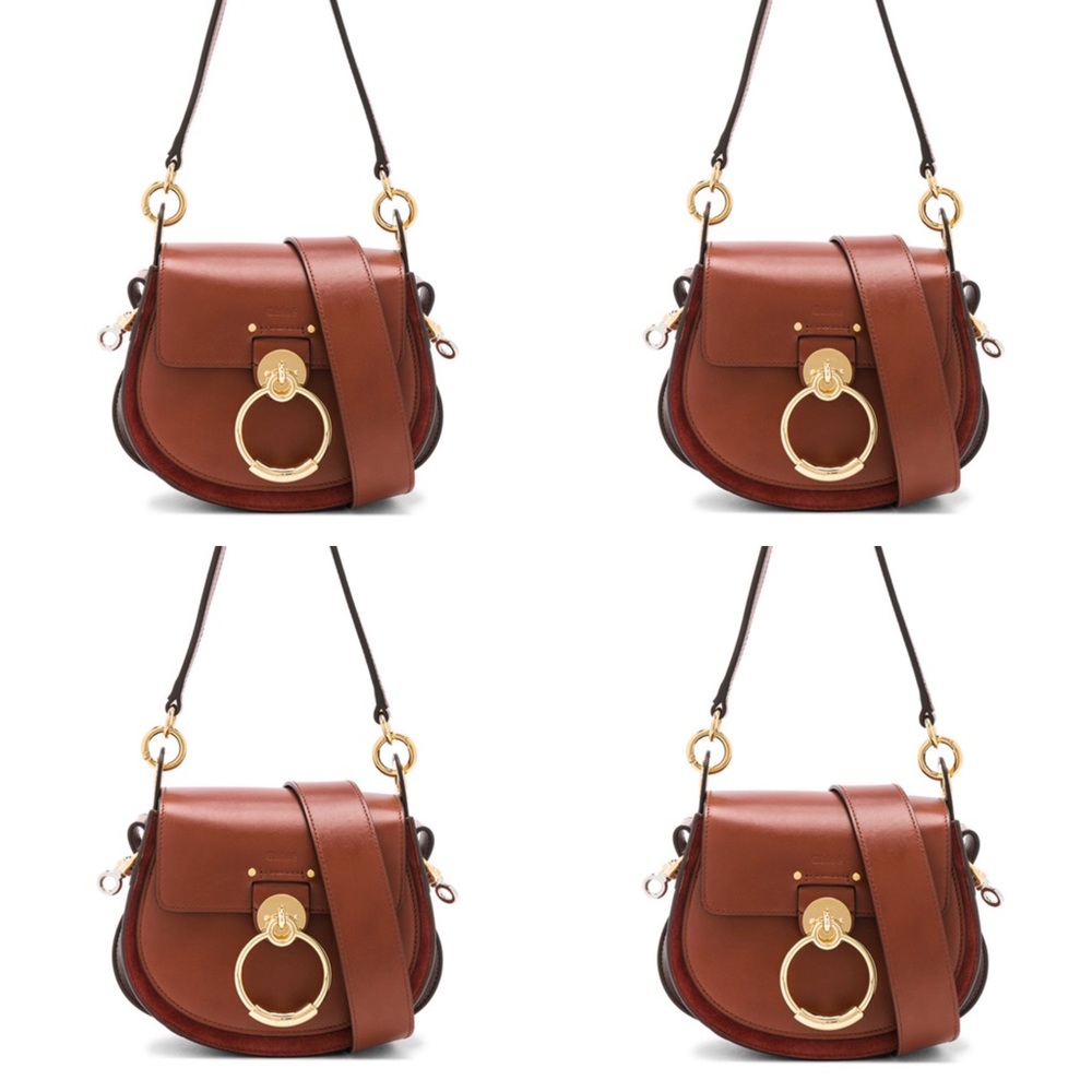 Chloe Small Tess Shiny Calfskin Shoulder Bag NWT - Picture 4 of 8